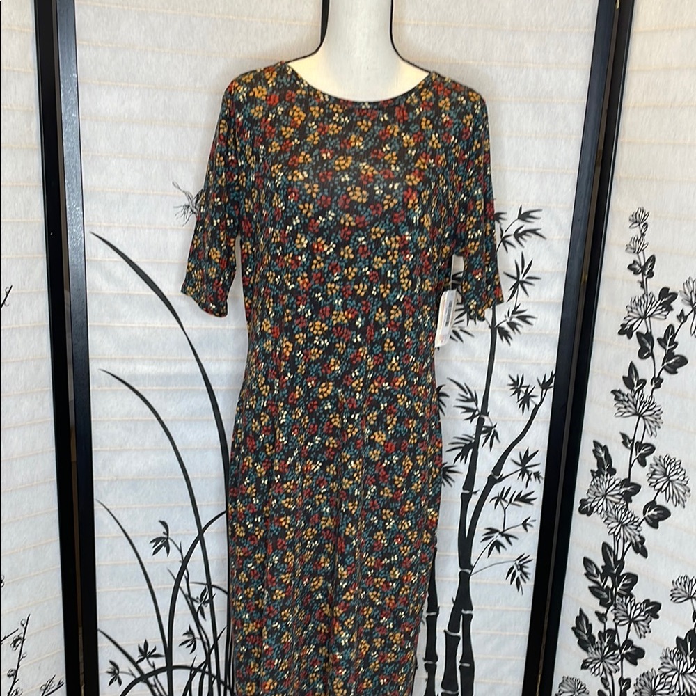 Lularoe Julia Floral Print Women's Dress 2xl